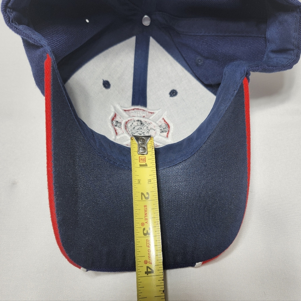 First In Last Out Fire Department Rescue EMS Flame Cap Hat Adult Adjustable - Picture 3 of 12